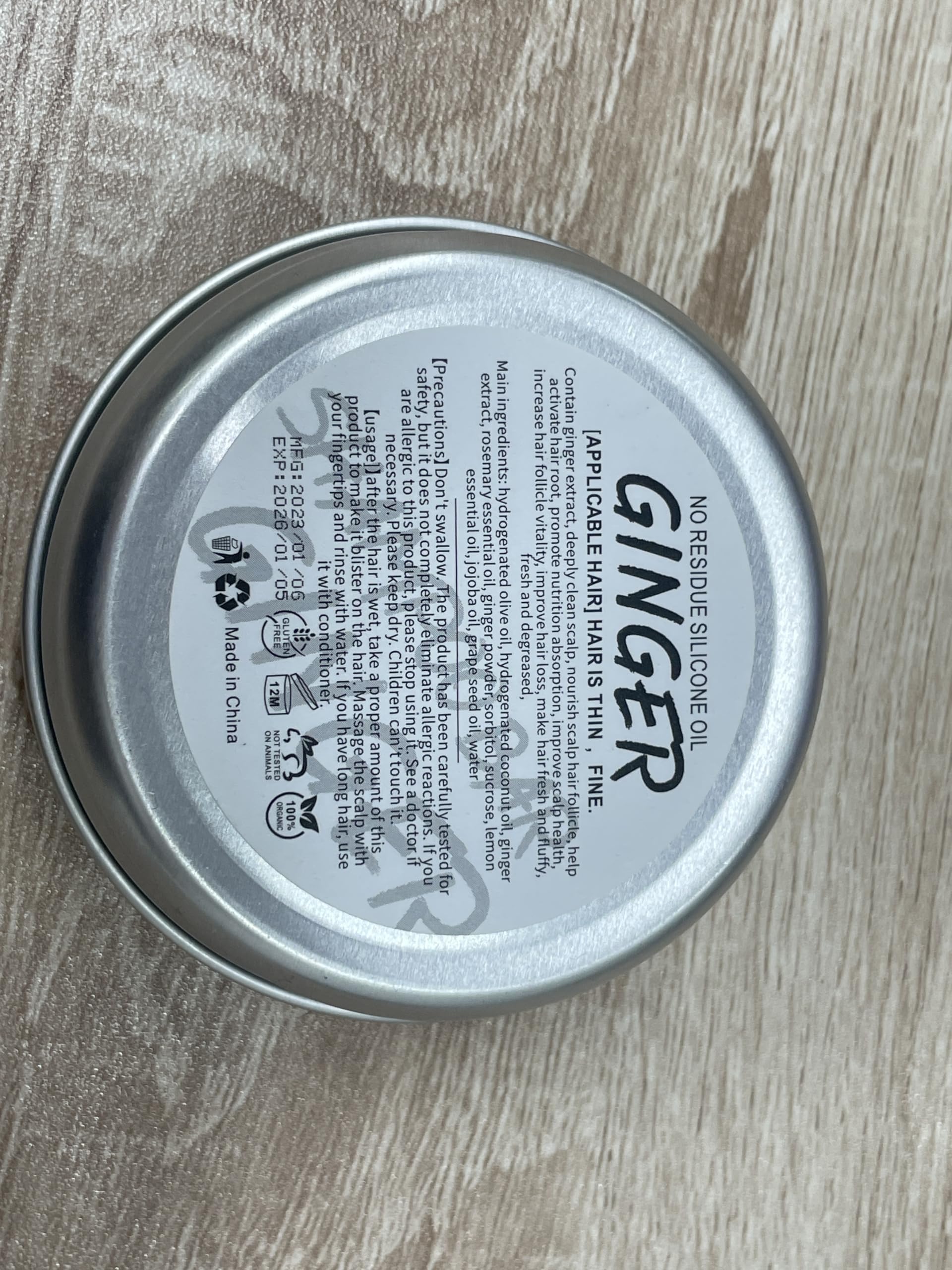 Starhig label close-up showing natural ingredient list for transparency