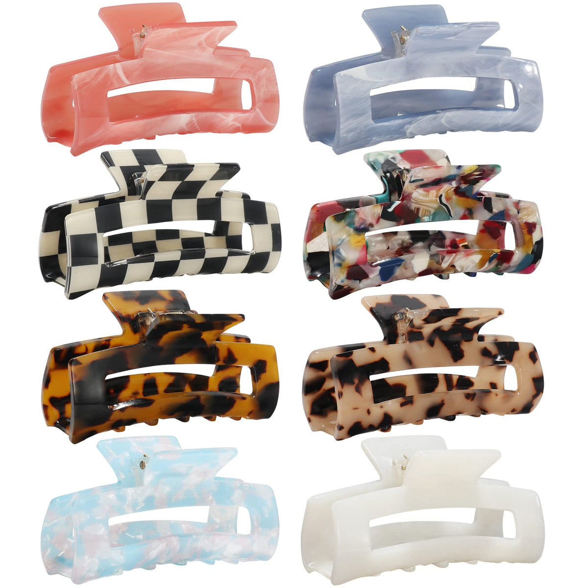 STARSIDE front arrangement of eight clips showing variety and easy styling benefit