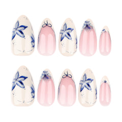 Stbisen blue floral petal design closeup highlighting delicate seasonal style