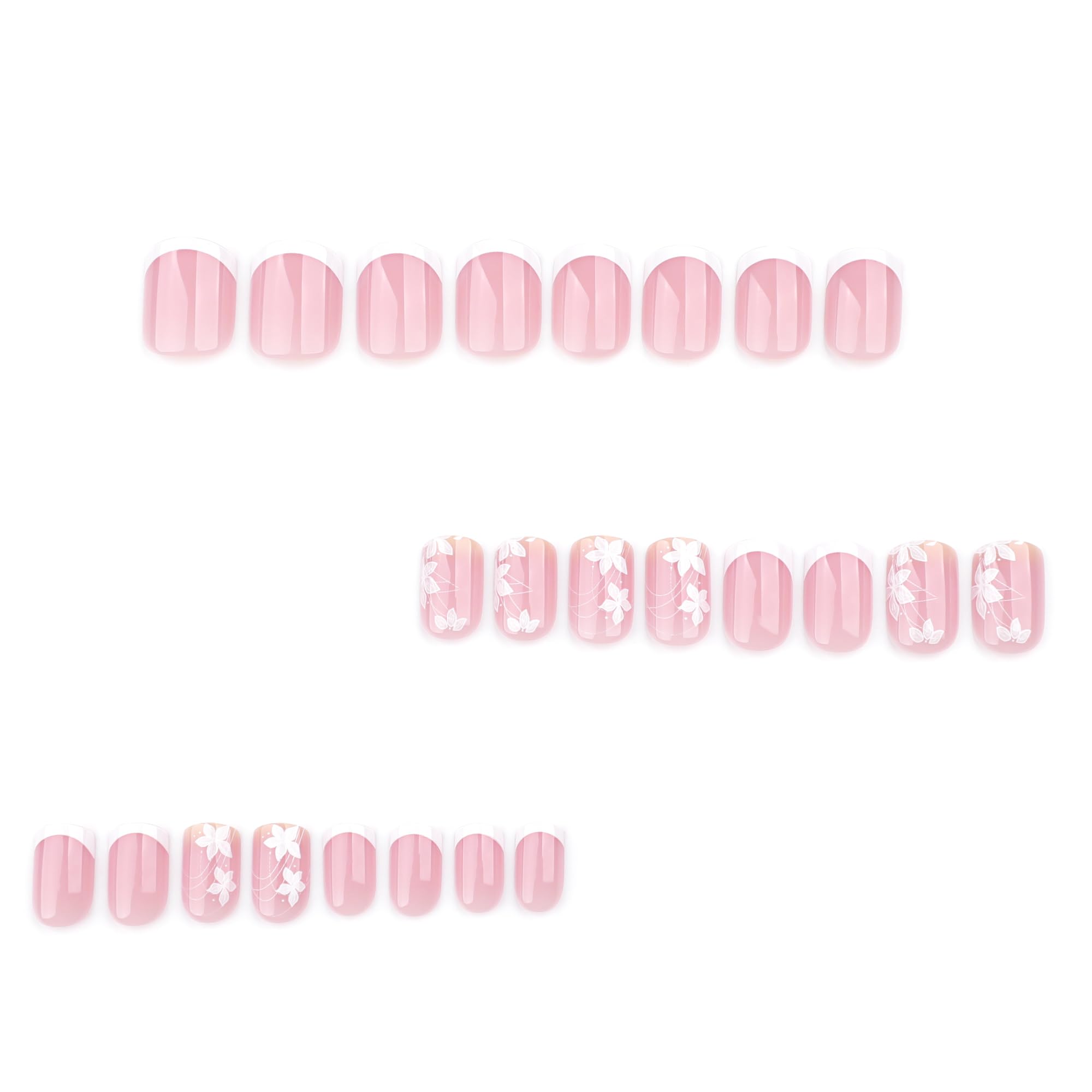 Stbisen nails in hand illustrating short square size and realistic fit