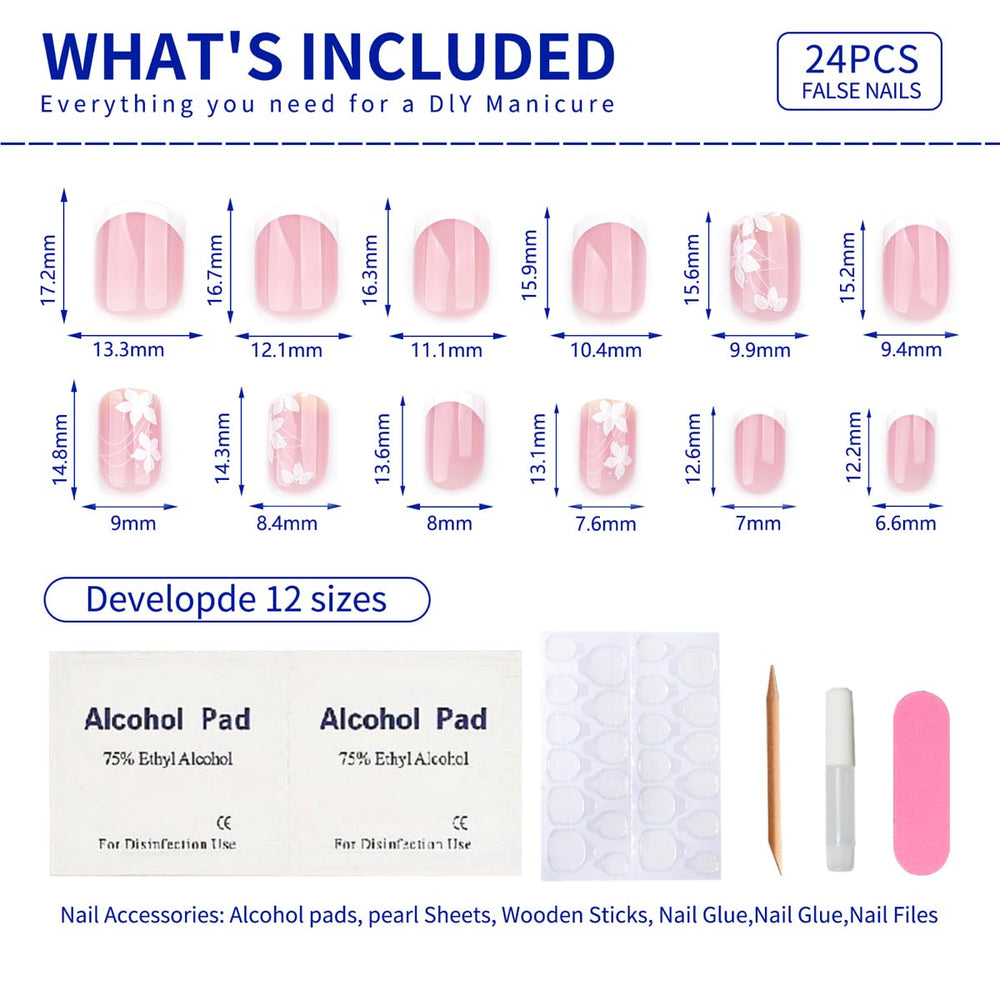 Stbisen press-on nails worn by model showcasing glossy gel finish