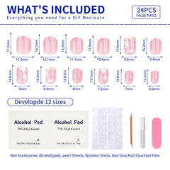 Stbisen press-on nails worn by model showcasing glossy gel finish