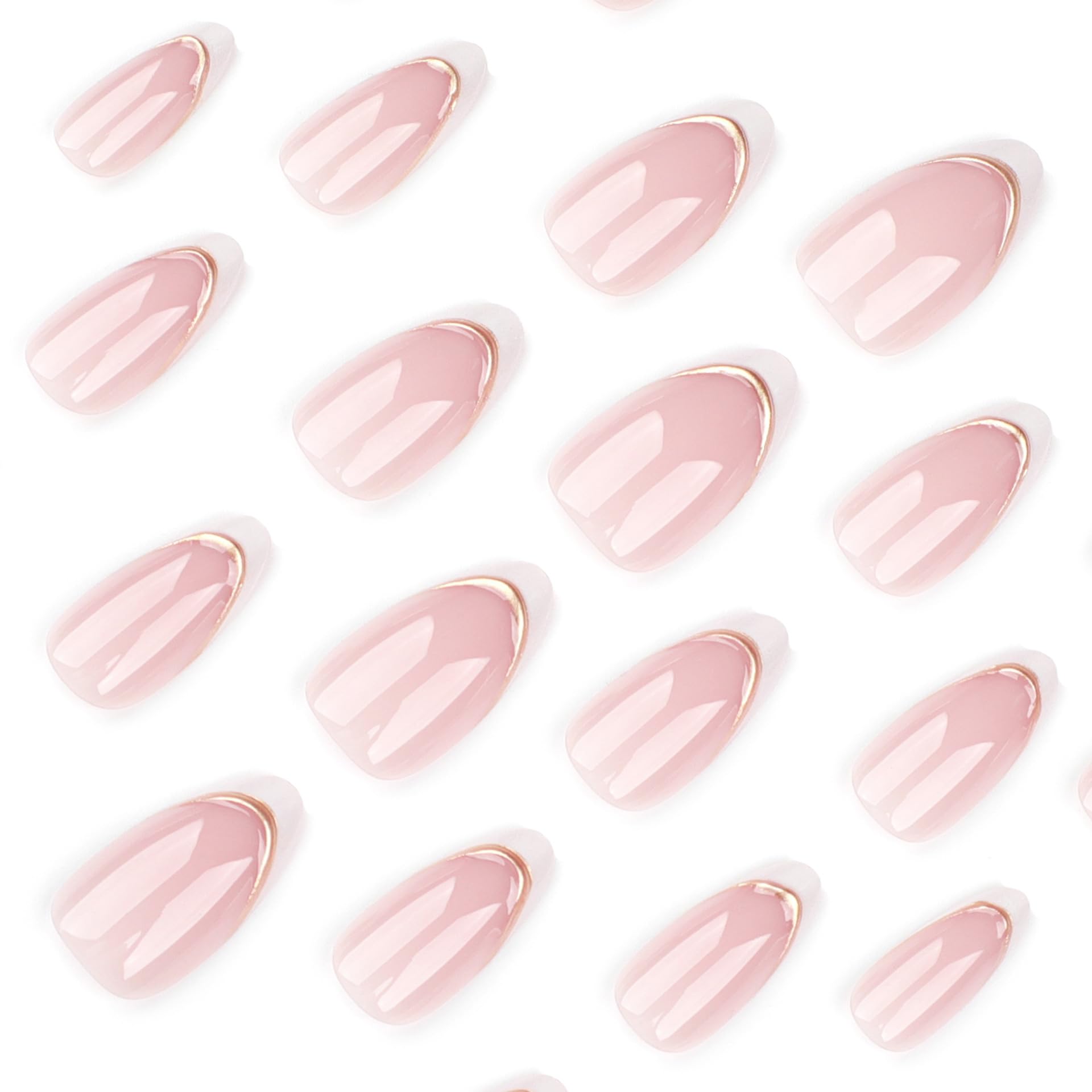 STBISEN nails beside ruler showing short almond length for everyday wear