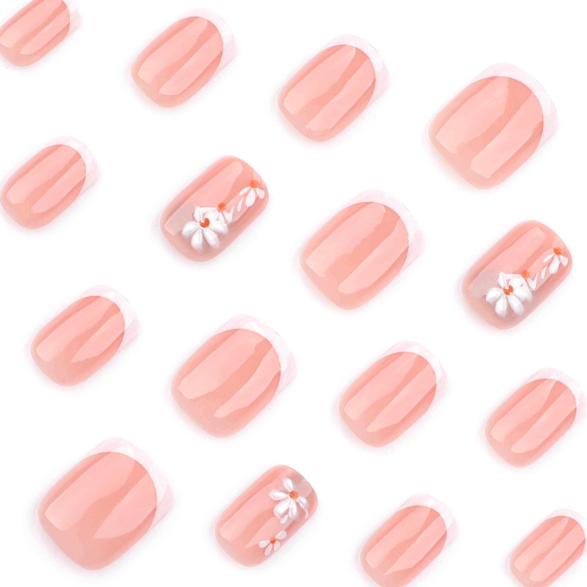 Layout of Stbisen kit accessories including glue, adhesive tabs, file, cuticle stick and cleaning pads