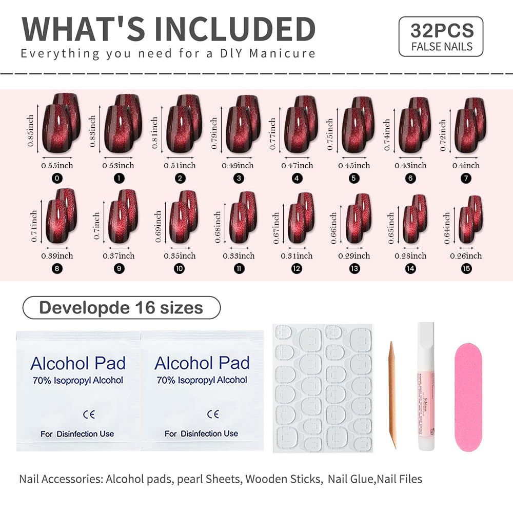 Stbisen tools and adhesives arranged to show included cuticle stick and glue