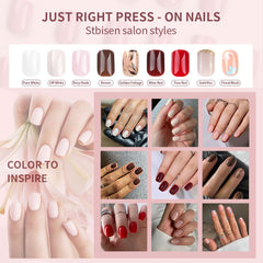 Stbisen worn nails while typing on laptop, practical for daily tasks