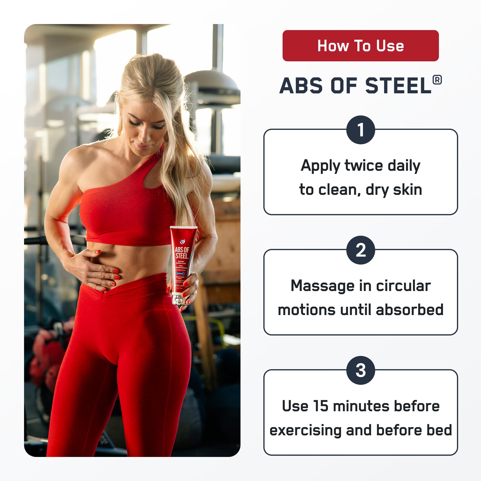 SteelFit tube next to ruler for scale, showing compact 8 ounce size for travel
