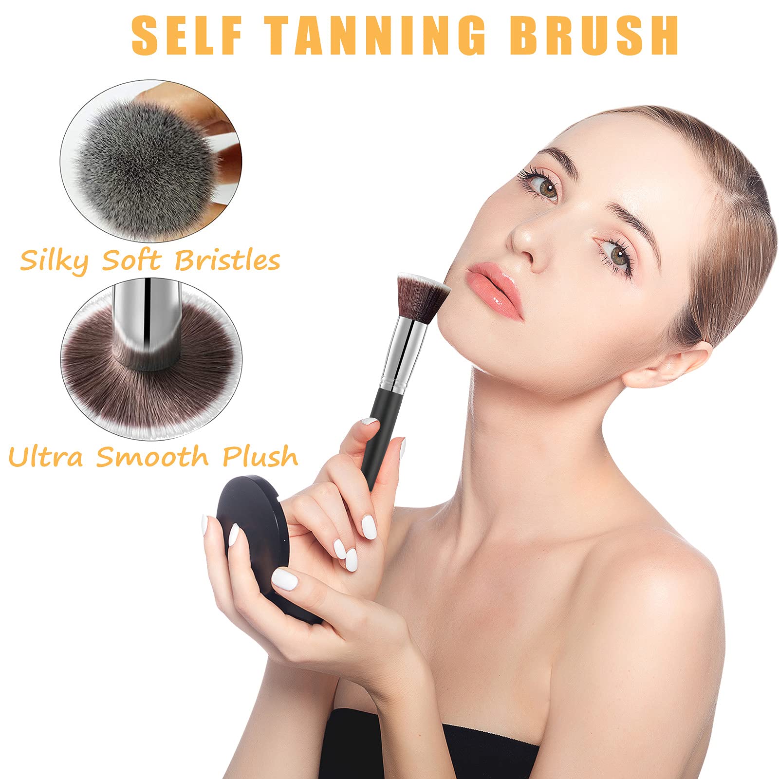 STEUGO mini face mitt next to fingers for precise facial blending