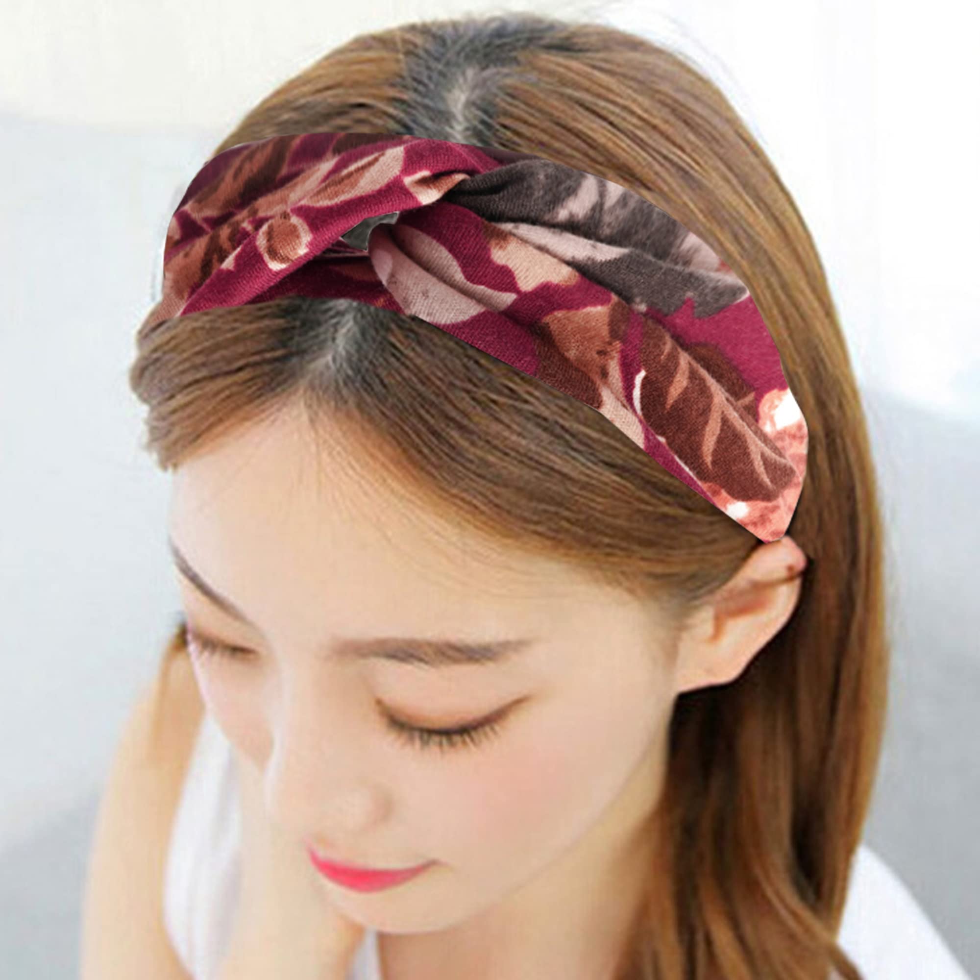 STGDAK headband worn on model showing stretch and comfortable hold