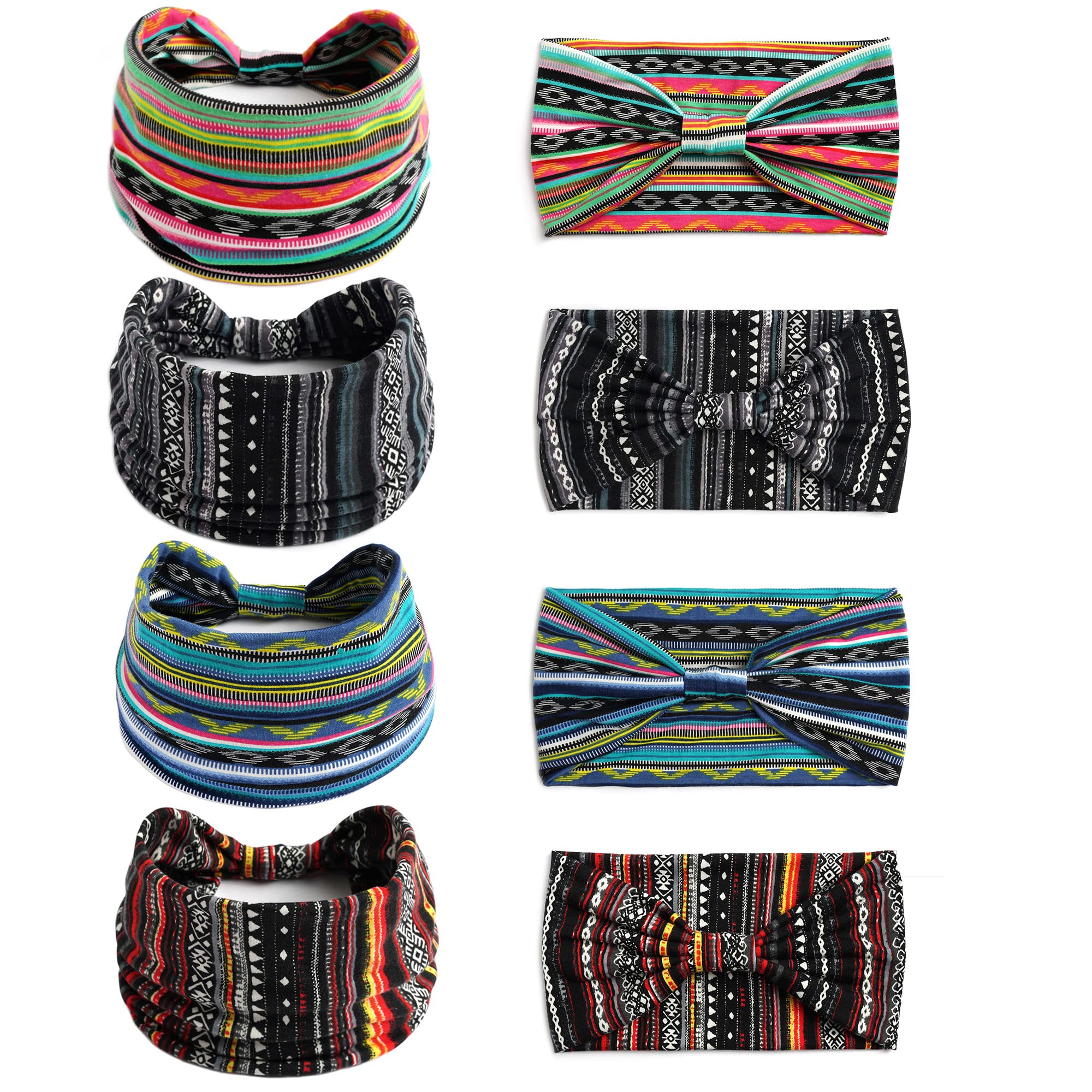 STGDAK flat lay of four distinct boho prints offering outfit coordination benefit