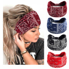 STGDAK headband front view showing pattern and fit benefit: stylish everyday hold