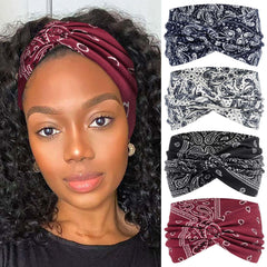 STGDAK front packaging showing four patterned headbands and quick styling benefit