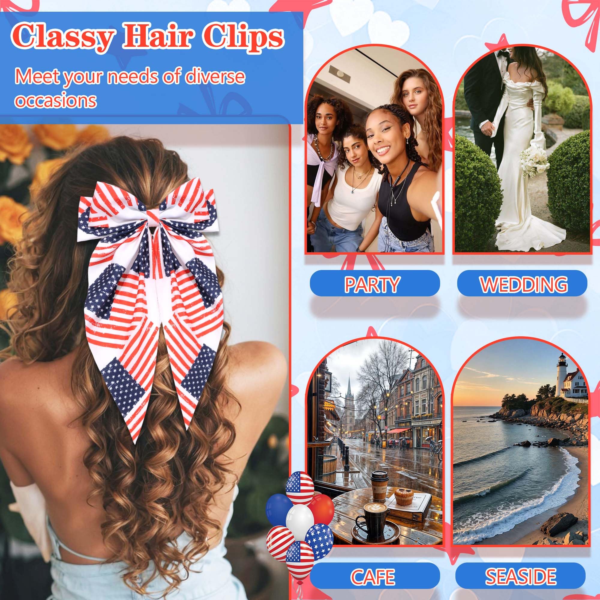 STGDAK three-bow set arranged as gift bundle showing ready-to-give patriotic present