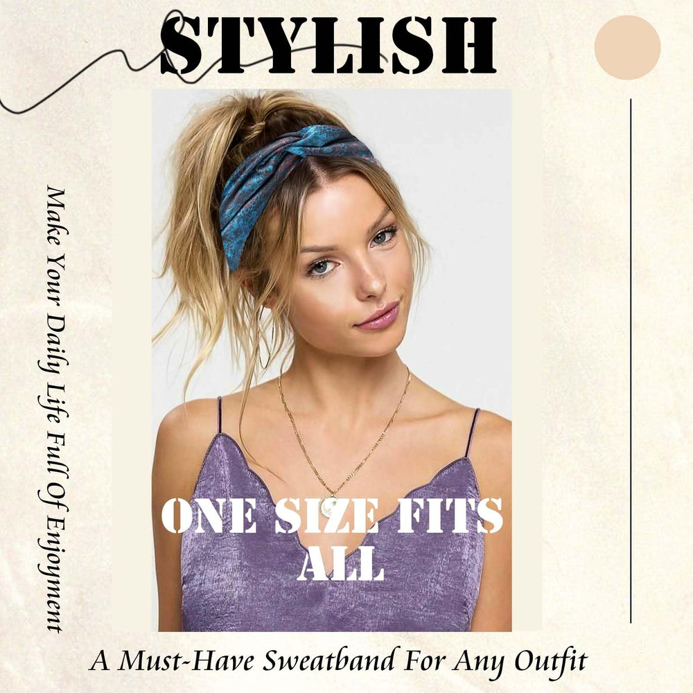 STGDAK display of four patterned headbands offering versatile outfit coordination