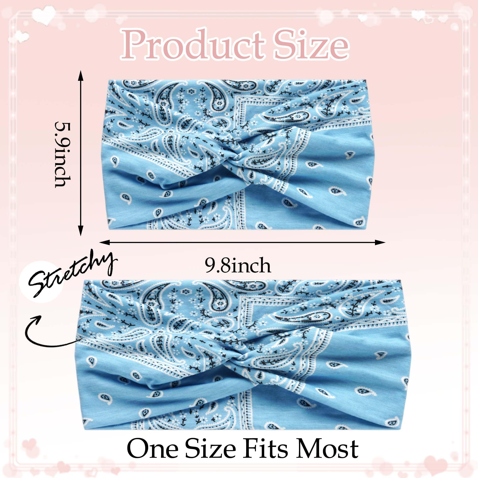 STGDAK headband on a hand illustrating size and wide coverage benefit
