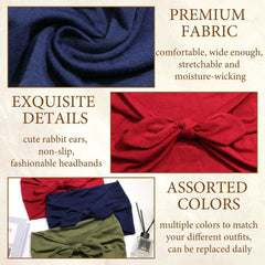 STGDAK model wearing headband in everyday setting demonstrating comfortable non-slip wear