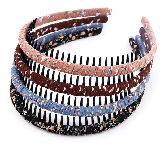 STHUAHE front view of four multicolor hairbands showing color variety and packaging benefit