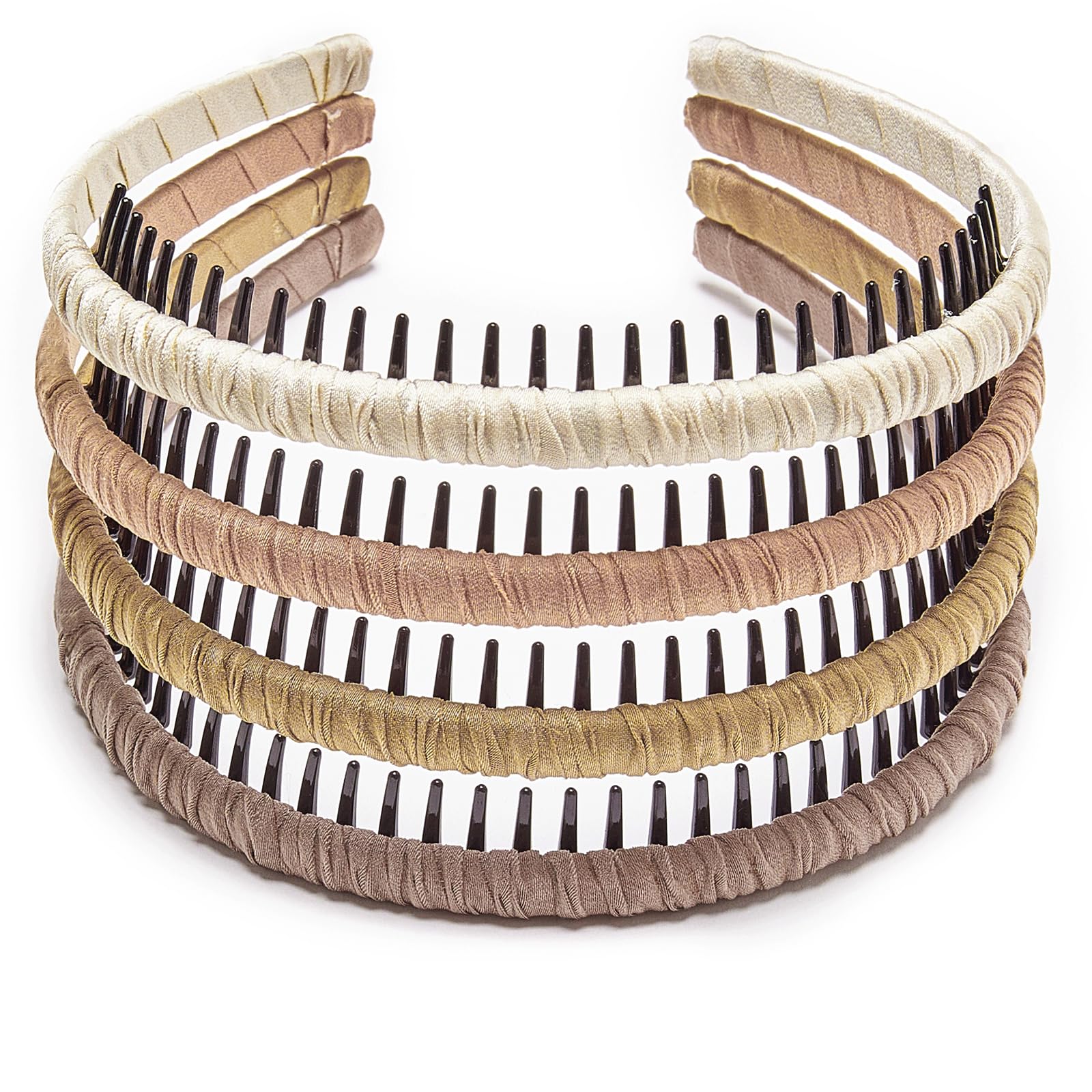 STHUAHE multicolor pack front view showing four headbands and colors