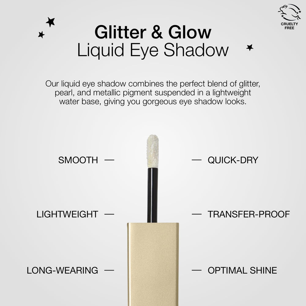 stila eye look in use on model illustrating dramatic metallic finish and eye-enhancing effect