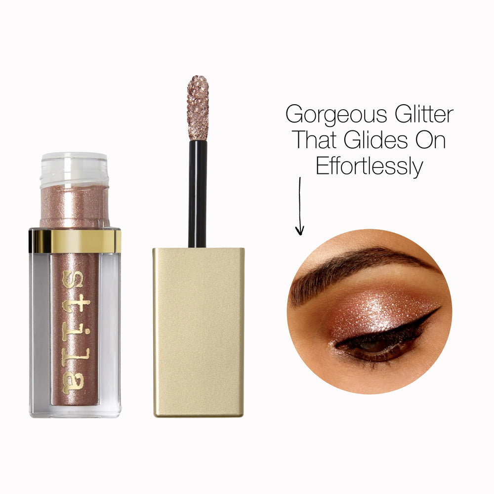 stila close-up of shimmer texture highlighting glitter-pearl blend for luminous finish