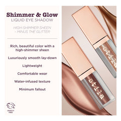 stila liquid eye shadow applied on eyelid lifestyle photo for wearable finish