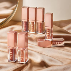 stila product beside ruler size comparison indicating compact travel-friendly