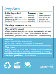 STILIP water resistance test image showing product staying on skin
