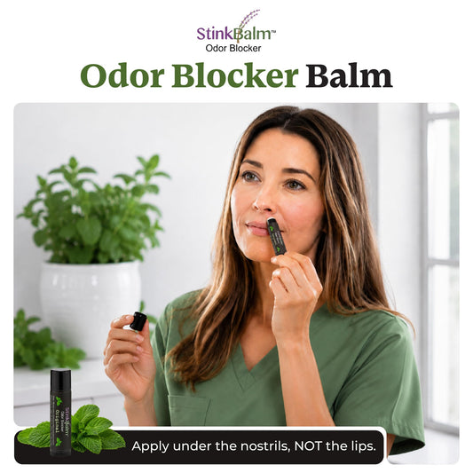 StinkBalm open tin displaying smooth balm texture for easy application