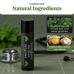 StinkBalm beside keys showing scale and pocket-friendly convenience