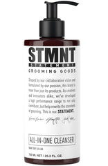 STMNT front bottle showing label and size, highlights versatile use