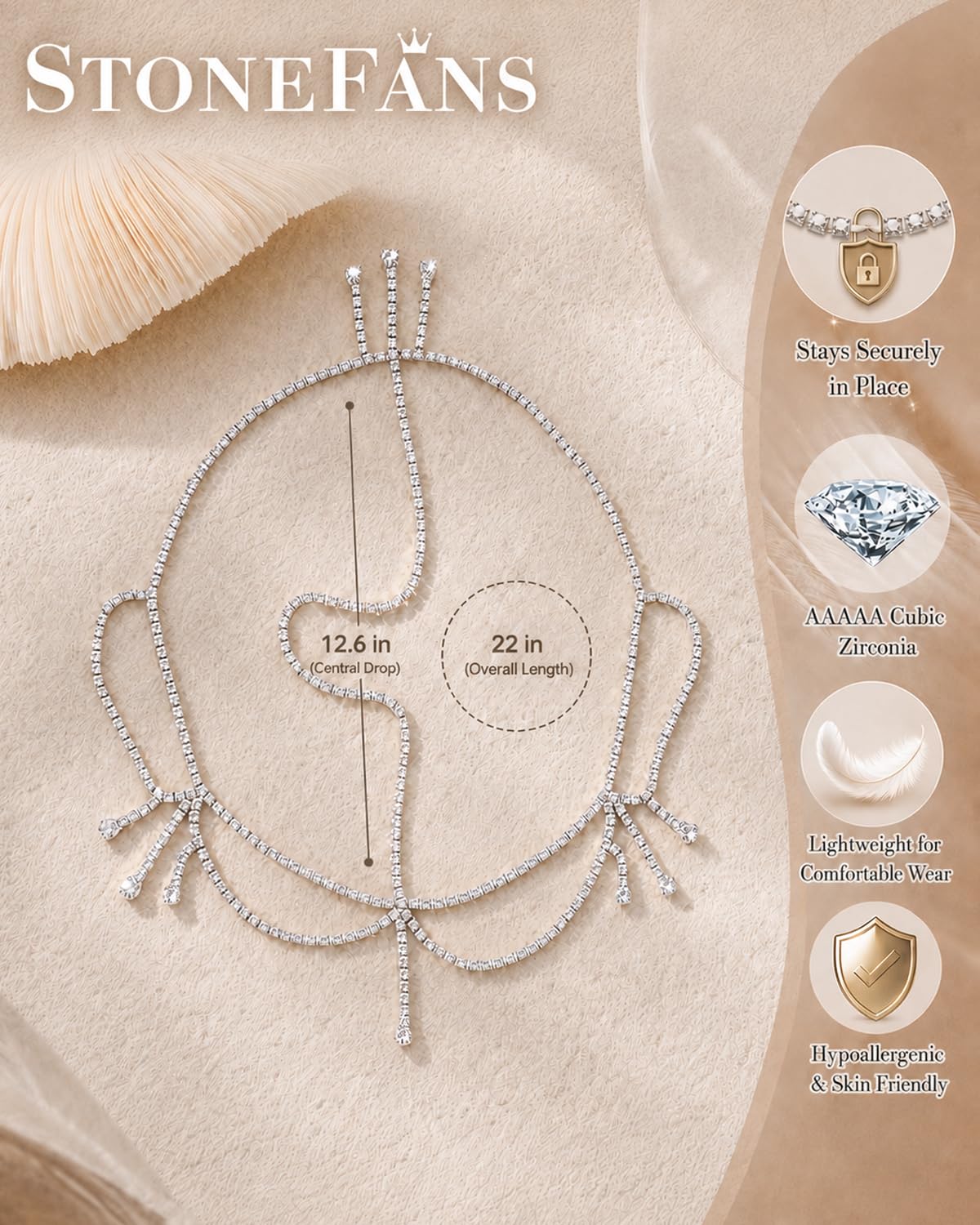 STONEFANS close rhinestone detail highlighting sparkle and crystal clarity benefit
