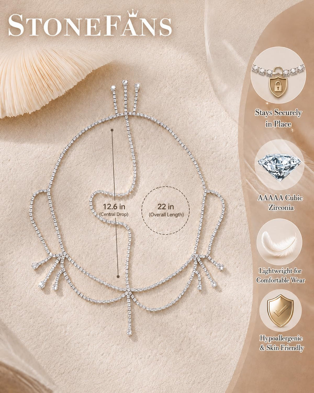 STONEFANS close rhinestone detail highlighting sparkle and crystal clarity benefit