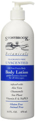 Stonybrook front packaging unscented lotion showing label and 16 fl oz size benefit