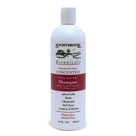 Stonybrook front packaging showing label and 16 fl oz size benefit gentle use
