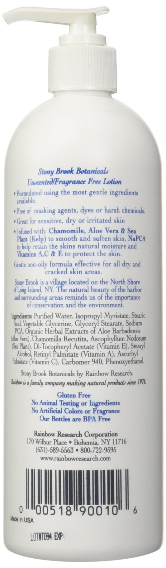 Stonybrook lotion closeup texture dispensed on hand for quick-absorbing hydration
