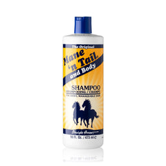Straight Arrow Mane ‘n Tail front bottle showing label and size, clear benefit