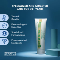 STRATUS PHARMACEUTICALS beside common items showing compact 3 oz travel-friendly size