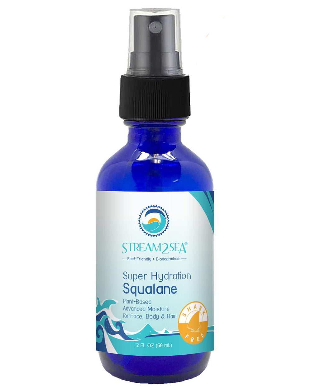 STREAM 2 SEA front bottle showing clean packaging and reef-safe benefit