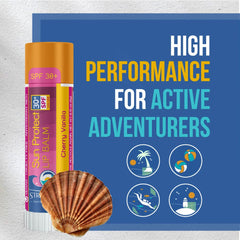 STREAM 2 SEA lip application outdoors demonstrating sun protection benefit