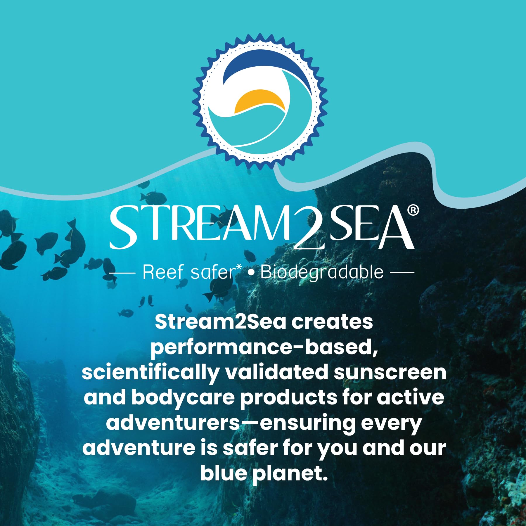 STREAM 2 SEA lip balm duo on beach showing reef-safe choice for ocean activities