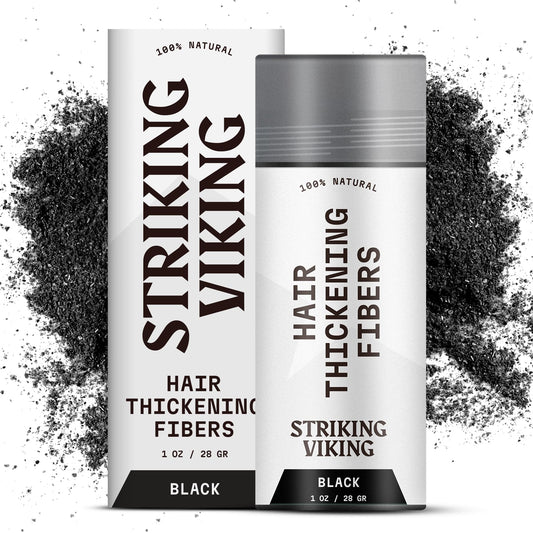 Striking Viking front packaging in black showing product and full-look benefit