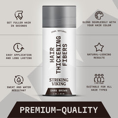 Close-up of Striking Viking fiber texture highlighting soft cotton-keratin blend benefits
