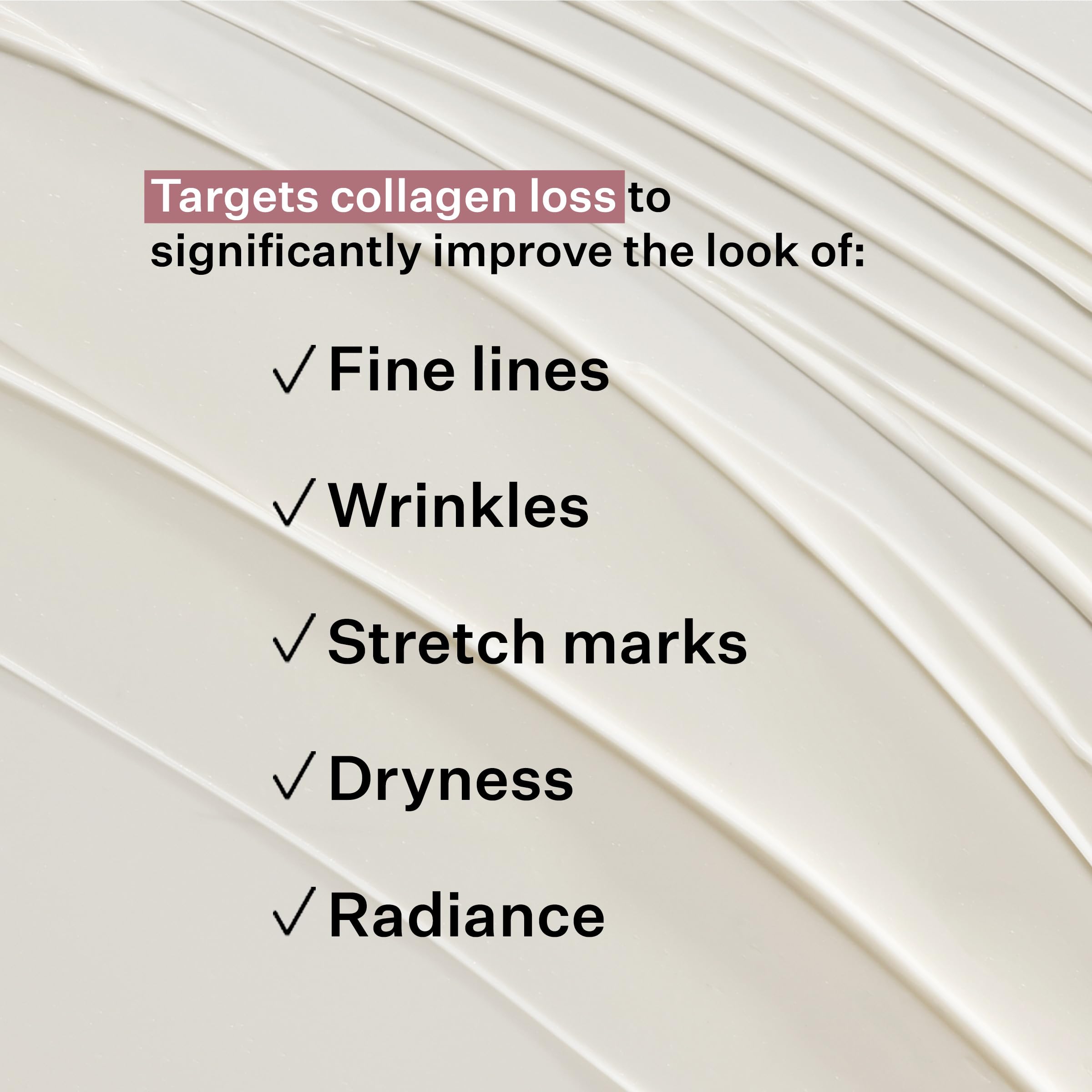 StriVectin spread on thigh to target stretch marks and boost skin elasticity