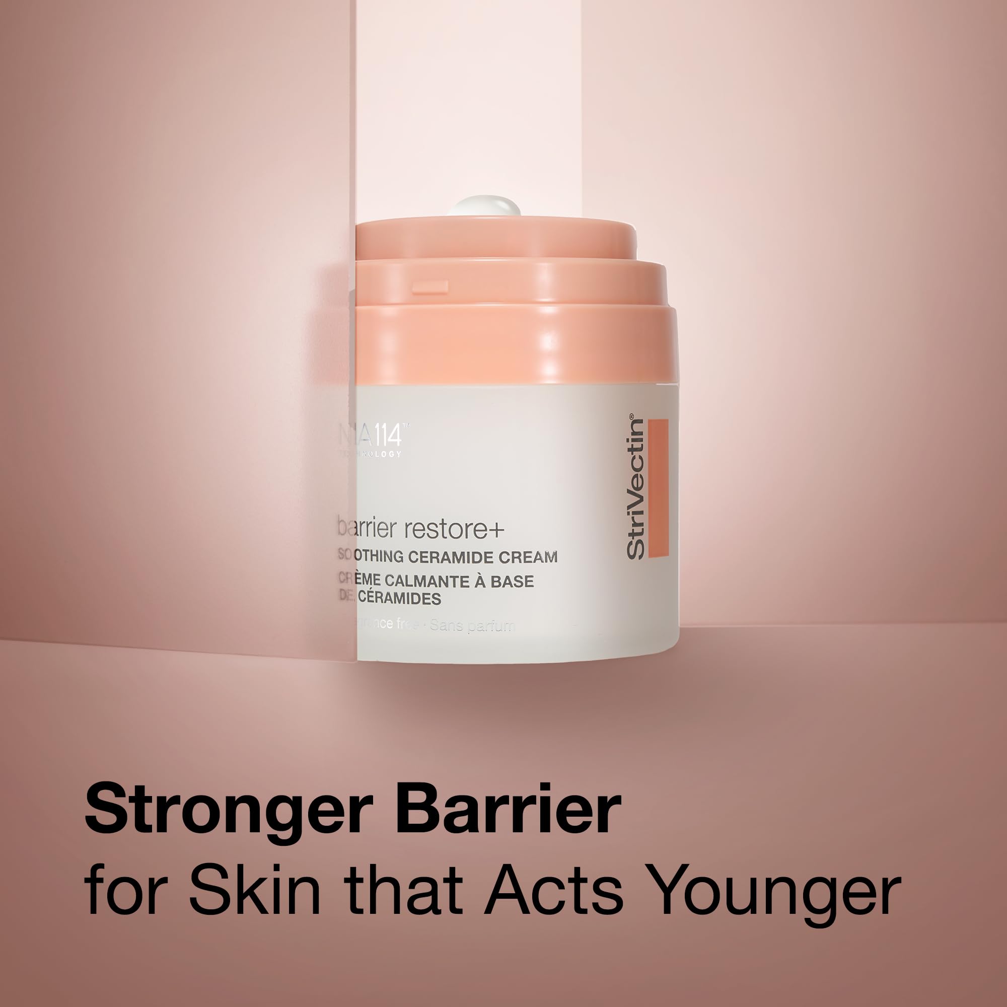 StriVectin cream texture close-up highlighting rich, smooth moisturizing finish