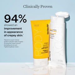 StriVectin on bathroom shelf suggesting daily firming routine