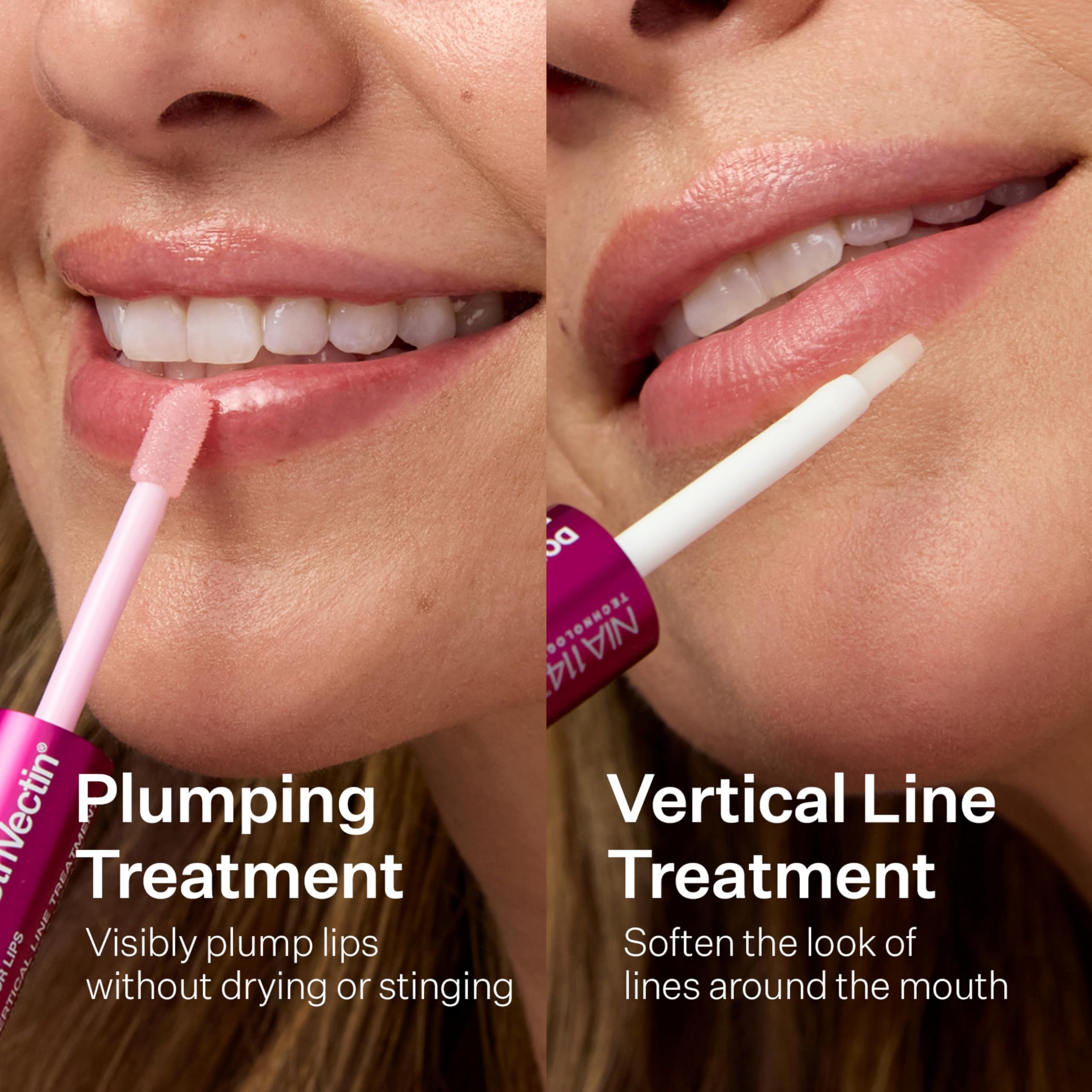 StriVectin DoubleFix before and after scale showing visible lip line improvement