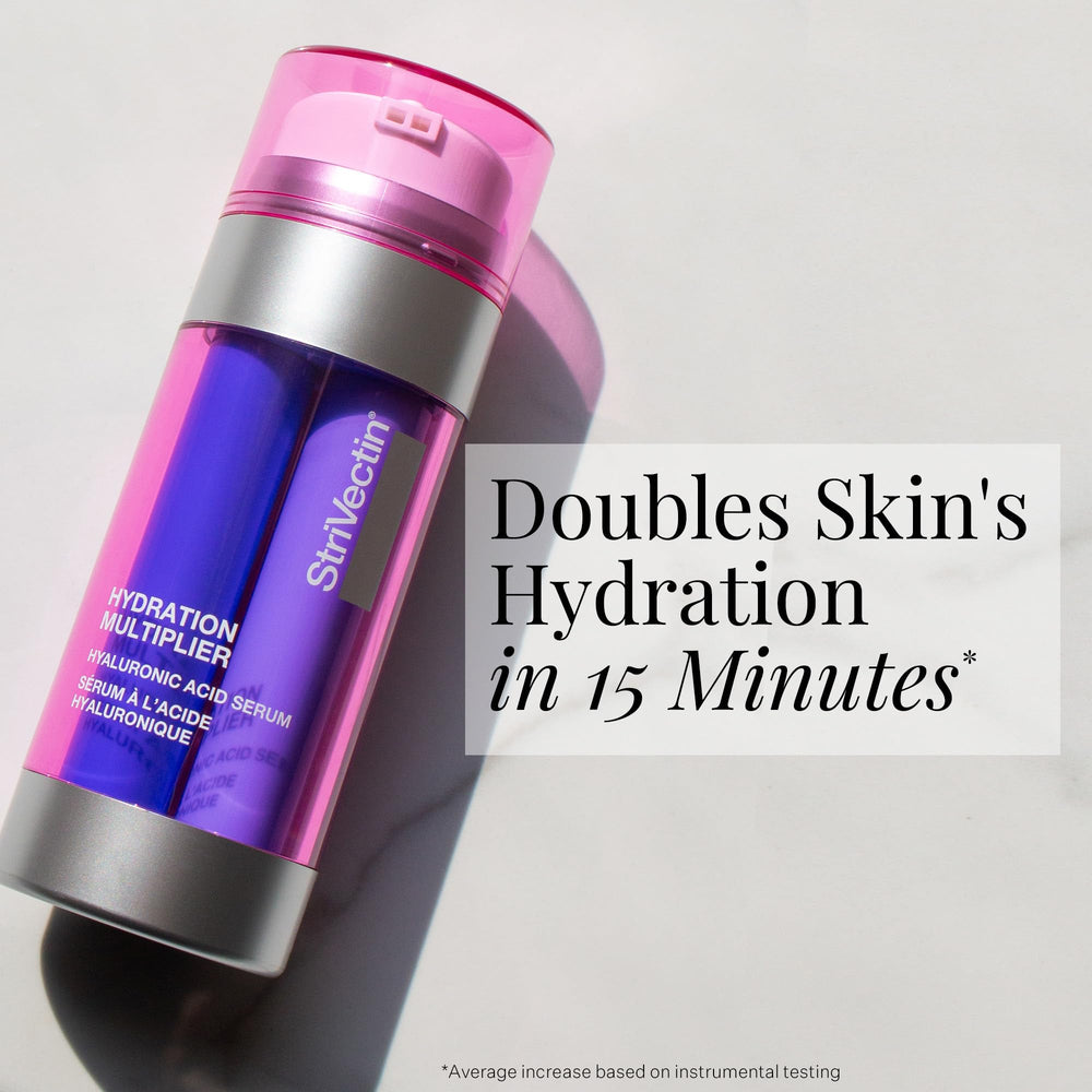 StriVectin dual-phase gel and lotion separated clearly, shows functionality