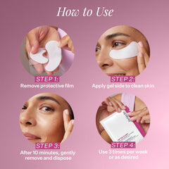 StriVectin single eye mask pair in sealed wrapper highlighting travel convenience