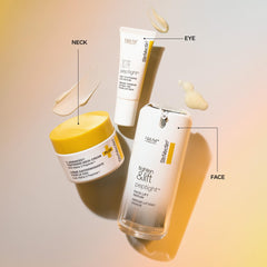 StriVectin face serum pipette applying drops for visible lift and smoother texture