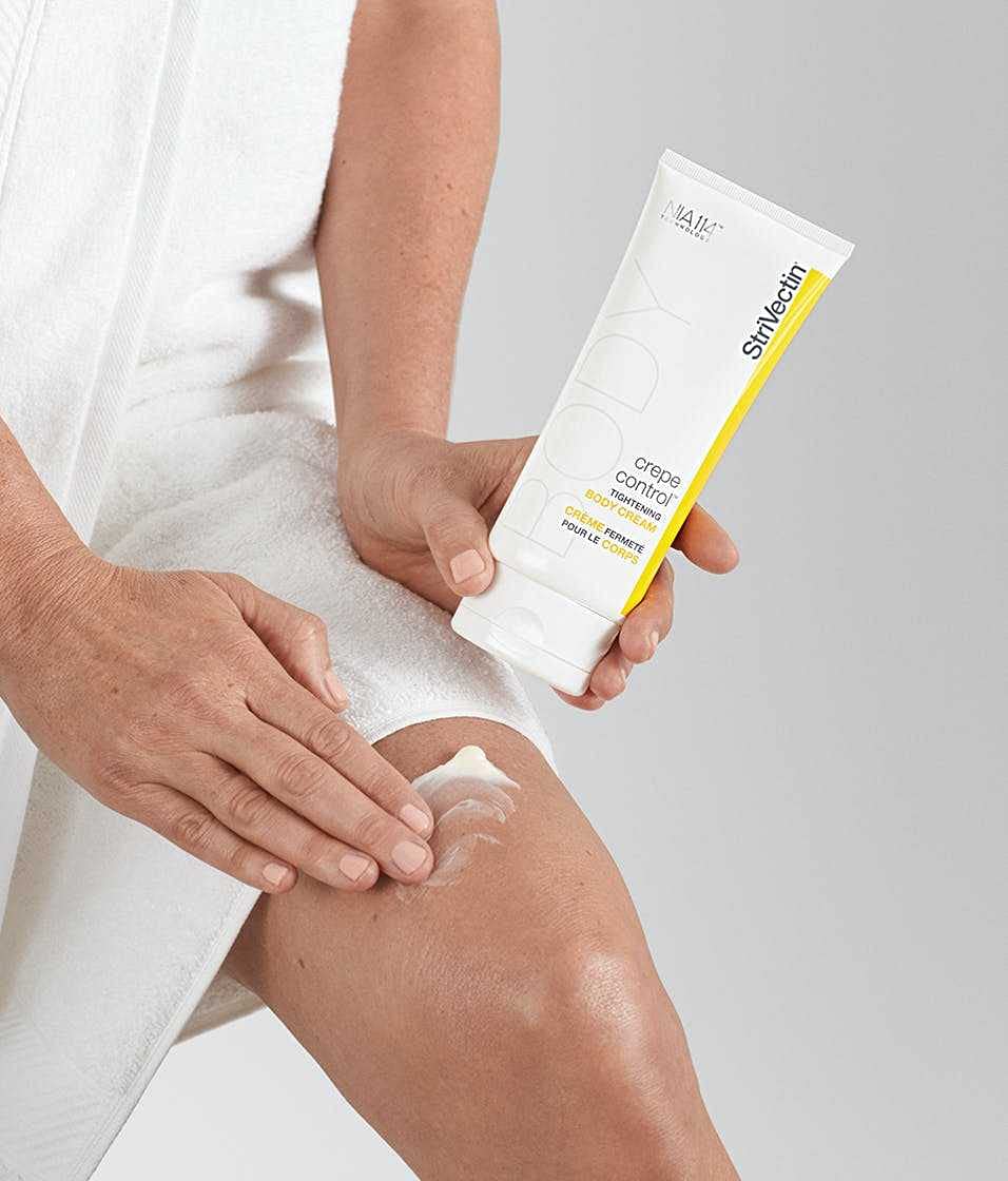 StriVectin label ingredients view highlighting peptide and NIA-114 benefit